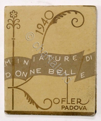 1940 calendar miniatures of - -,